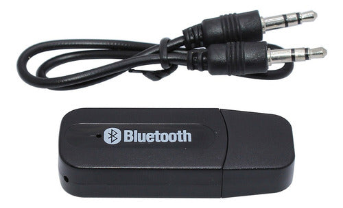 Adaptador Receptor Audio Usb Bluetooth Jack 3.5mm Aux Auto 1