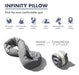 Almohada Huzi Infinity - Bufanda De Cuello Suave Para Viajes 3