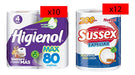 Sussex Hygienol Max Toilet Paper Combo 80 Meters + Family Kitchen Roll 0