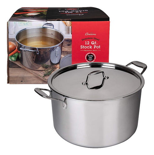 Stock Pot - Tri-ply 18/10 Professional Grade Induction Ready 0