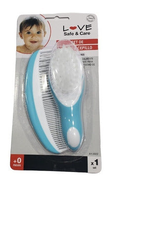 Baby Care Brush and Comb Set Love 0