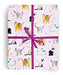 Party Cats On Pink Papel De Regalo Plegado Premium, 2 Pies X 0