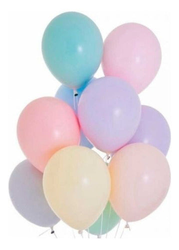 50 Globos Pastel Surtidos 7 Colores 9 Pulgadas Decoracion 0