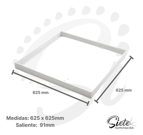 Accesorio Marco Para Aplicar Panel Led 60x60cm 1