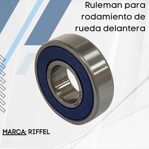 Riffel Front Wheel Bearing 6001-2RS 2