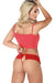 Removable Lace Thong Mordisco 36 Red - Fun 0