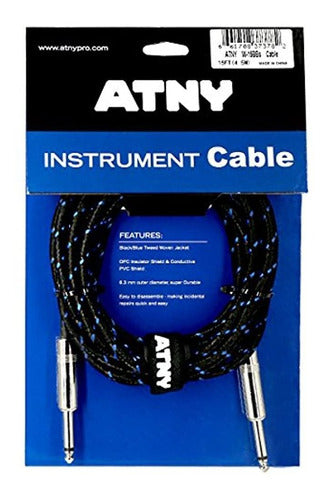 ATNY Electric Guitar Cable - Braided Amplifier Cable 0