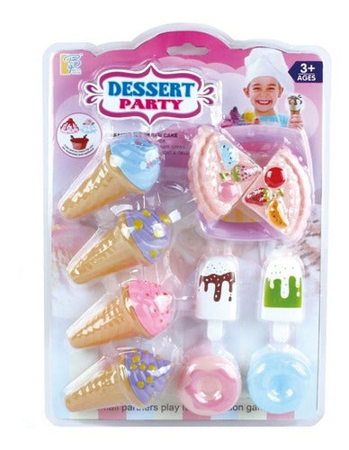 Alitoys Set De Helados Y Donas 10 Piezas Juego De Cocina 0