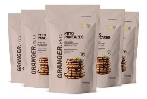 Keto 18 Pancakes Harina Caju Almendr Proteína Dieta Low Carb 3