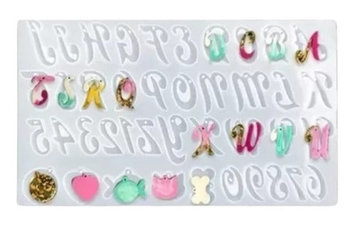 China Disney Letters Silicone Mold + Special Resin Charms 1