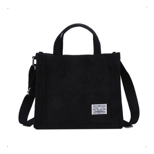 Set of 2 Small Women's Handbags Crossbody Shoulder Bag in Soft Corduroy Fabric 1