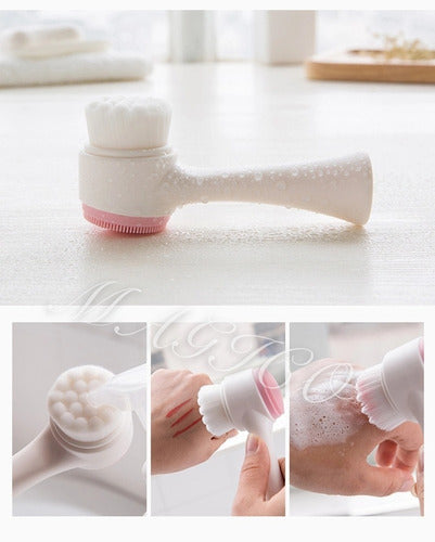 M&Q Regalos Double-Sided Manual Silicone Facial Cleansing Brush 3