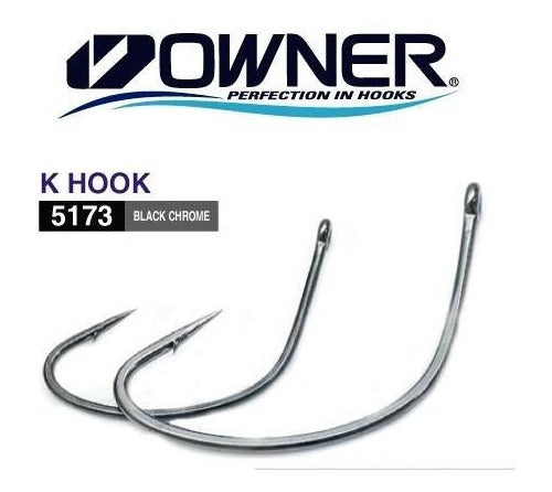 Anzuelo Pesca Owner Modelo K Hook 5173 N° 2/0 Trucha Robalo 1