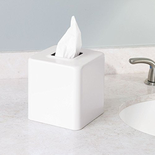 Mdesign Square Tissue Box Cover / Holder Para Encimeras De B 1