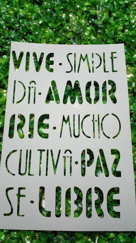 Stencil Frases X 10 Unidades Set 23 3