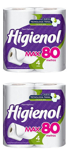 Papel Higiénico Higienol Max 80mts X4 (bolsonx2) 0