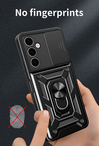 Stevealive Armor Ring Camera Cover Case for Samsung A24 1