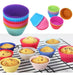 El Rey de las Ofertas Silicone Muffin and Cupcake Molds - 24 Pieces 1