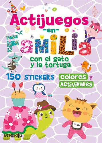 Libro Actijuegos En Familia Con 150 Stickers Y Actividades 0