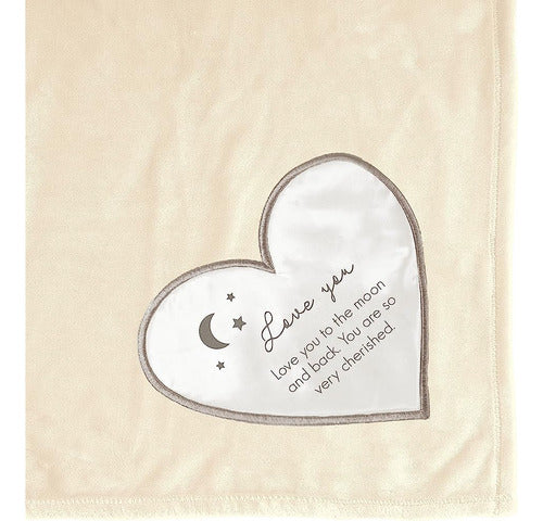 Pavilion - Love You To The Moon & Back Soft Royal Plush Blan 0