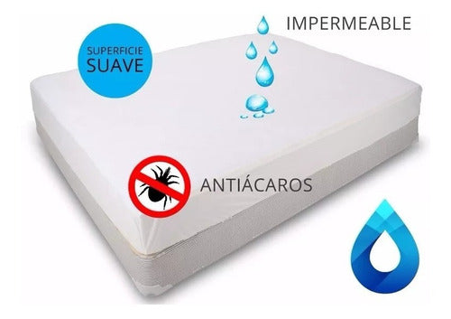 Funda Protectora De Colchón Impermeable Cuna Func 0,90x1,40m 2