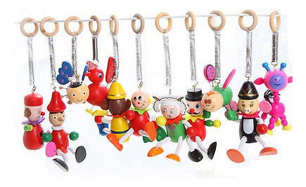 Cartoon Jumping Puppet Wooden Figure Toy 4