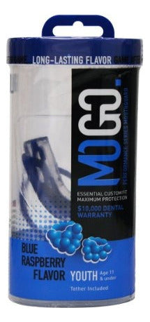 MoGo Sport Youth Blue Raspberry Flavored Mouthguard, Clear 2