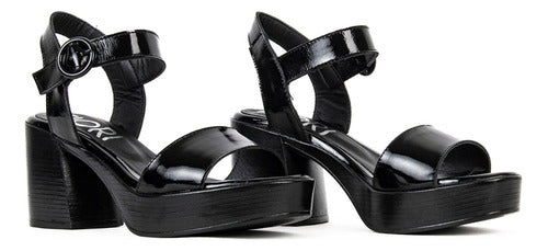Fiori Women's High Heel Leather Evening Sandals Troya 1