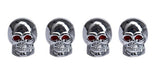 Oregon Chrome Skull Valve Caps Set of 4 Units 1