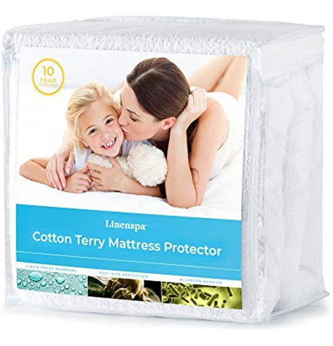 Linenspa Protector De Colchón Cotton Terry - Protección Superior 0