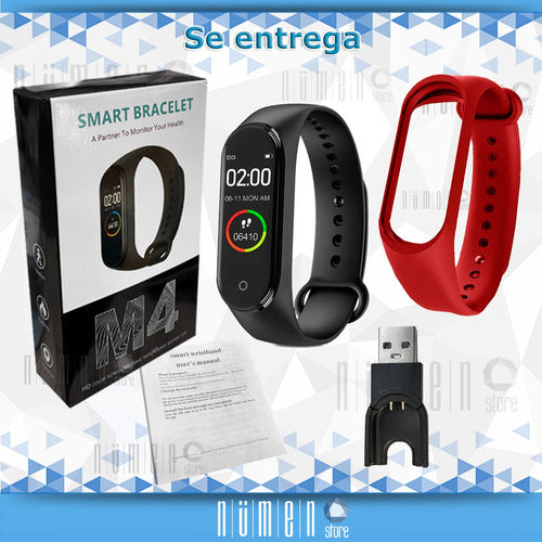 Smart Watch Smart Band M4 New with Oximeter + 2 Straps 28