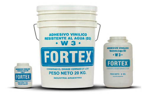 Fortex Cola Adhesiva Vinilica W3 Resistente Al Agua 1 Kg 0