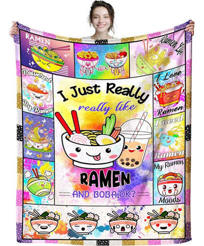 Anime Ramen Manta Dibujos Animados Ramen Mantas Y Tira Cama 0