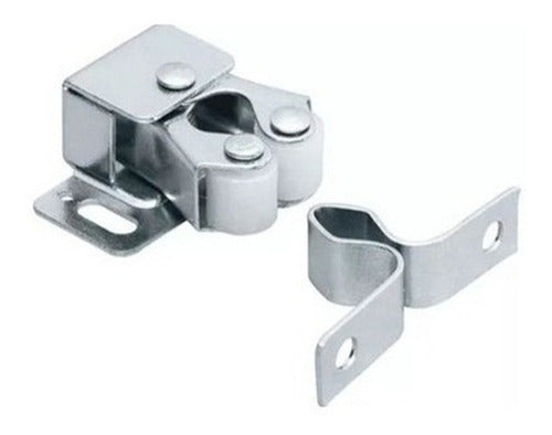 QBO Reten A Rodillo X10 Tipo Mini Latch Zinc Resorte Puerta 1