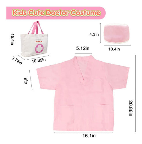 Meland Doctor Kit for Girls with Dog and Costume, Ages 3-6 1