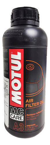 Lubrificante Motul 1 L A3 Filter Oil Mc Care Filtro Espuma 1