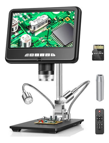 Microscopio Digital Lcd 2k 1200x, Microscopio Hdmi Dcorn 7 0