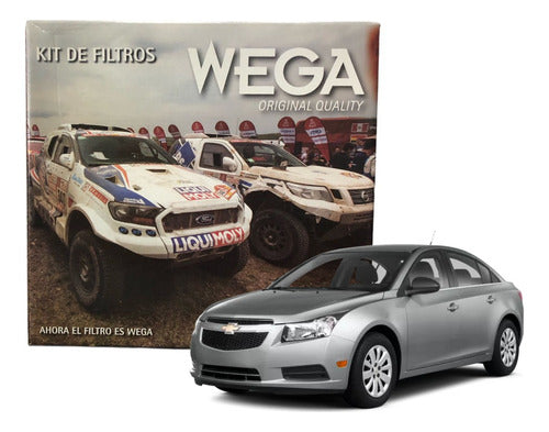 Wega Filters Kit for Chevrolet Cruze 1.8 16v 141cv-2010 and Later 0