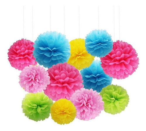 Generic Tissue Paper Pom-Pom - 40 cm - 26 Available Colors 2