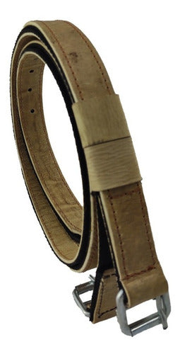 Jaleña Talabartería Raw Leather Reinforced Stirrup Straps 0