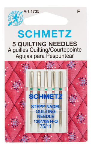 Schmetz 5 Quilting Needles Size 11/75 0