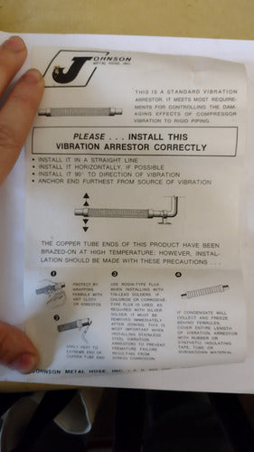 Johnson Flexible Absorbe Vibración 1/2'' Cobre 1