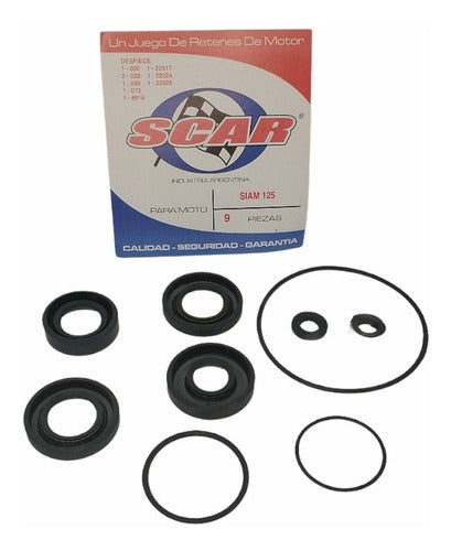 Scar Juego De Retenes Motor Para Alpino 175 Producto Nuevo 2