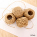 Pack of 6 Natural Jute Yarn Bobbins 70 Meters for Crafts with Labels 4