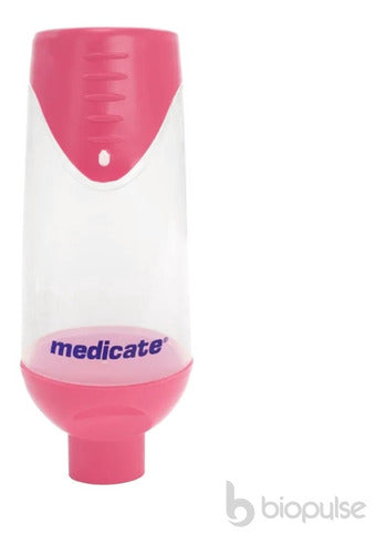 Espaçador Para Medicamentos Com Mascara Tamanho M (rosa) 2