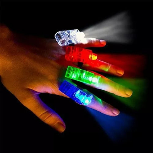 20 Units Glow Finger LED Laser Rings Party Favors Pack 1