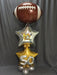 Qualatex Metallic Rugby Ball Balloon 45 Cm X 3 Units 1