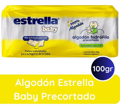 2 Algodones Precortado 100g Oleo S/ Fragancia 500ml Estrella 1