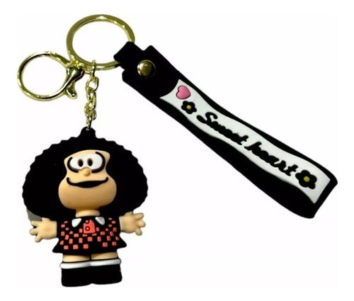 MW Imported Rubber Keychain with PVC Strap - Mafalda 0