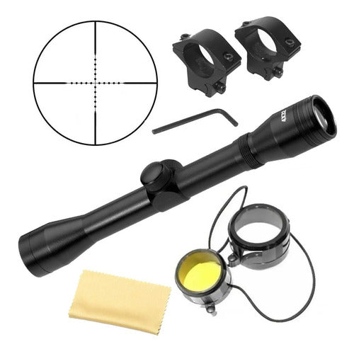 Nux 4x32 Telescopic Sight for Air Rifles with Mounts 0